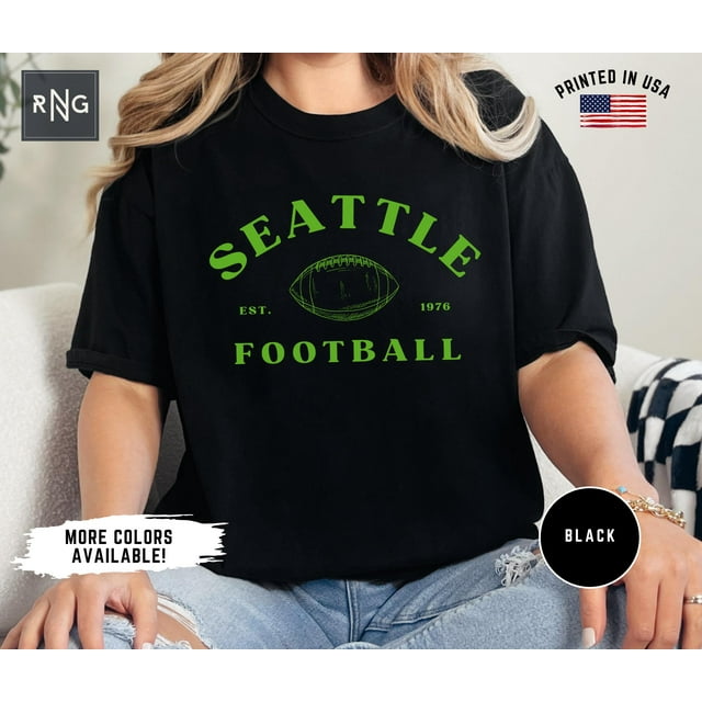 Seattle Football T-Shirt, T-Shirt de Football Seahawk, Vêtements de Football Seattle, Seattle - comme sur l'Image - m