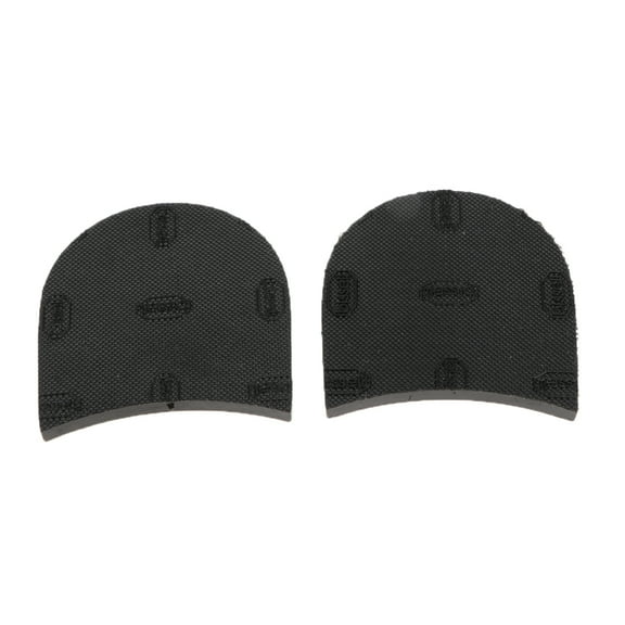 Pair Rubber Glue on Heels Shoe Repair Pad Replacement - Black 3, as described