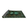thumbnail image 2 of Ahgly Company Indoor Square Persian Turquoise Blue Traditional Area Rugs, 7' Square, 2 of 4