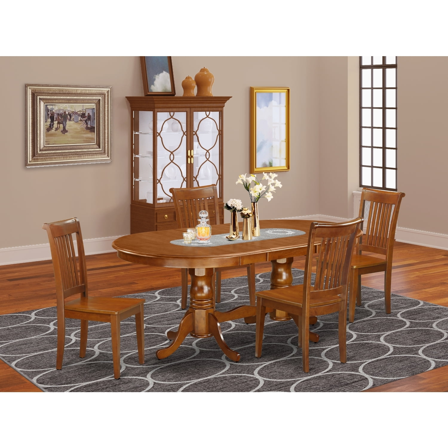 HomeStock Suburban Sophistication 6 Piece Dining Set-Table HomeStock Suburban Sophistication 6 Piece Dining Set-Table