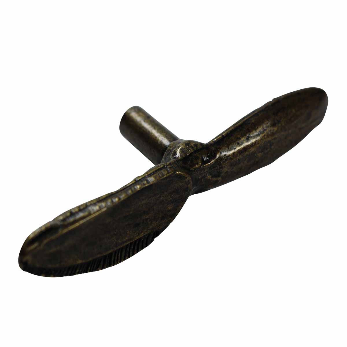 Vintage Kitchen Cabinet Knob Antique Brass Knife Shape Cupboard Door Pull Handle| Renovators Supply