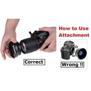 Hi-Def Wide Angle Telephoto and 3-Pc Filter Set For Canon EOS R7 R10 (55mm Size)