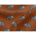 thumbnail image 4 of oneOone Viscose Jersey Fabric Elephant Block Print Fabric By Yard 60 Inch Wide, 4 of 5