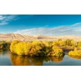 thumbnail image 2 of Duval, Richard 18x13 Gold Ornate Wood Framed with Double Matting Museum Art Print Titled - Washington State-Yakima Valley Fall colors are reflected in the Yakima River, 2 of 4