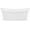 White / Brushed Nickel, variant on Dreamline BTDT6932XCW04 Duet 69" Free Standing Acrylic Soaking Tub - White
