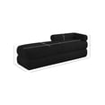 thumbnail image 3 of Meridian Furniture Kennedy Black Faux Shearling Teddy Fabric Bench, 3 of 14