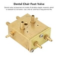 thumbnail image 3 of Válvula De Unidad De Sillón Dental, Accesorio 8 Conexiones Válvula De Pie De Sillón Dental Resistente A La Corrosión Para Clínica, 3 of 8
