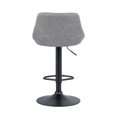 thumbnail image 4 of Bronte Living Leatherette Bar Stool with Adjustable Height, 360 Swivel Design, Floor Protection and Pedestal Base with Footrest - Series Janice - Set of 2, 4 of 5