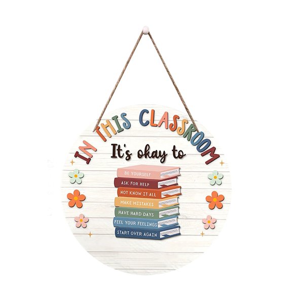 Classroom Teacher Name Hanger Signs Welcome Signs for Classrooms Door Decorations Teachers Sign Back to School Decors