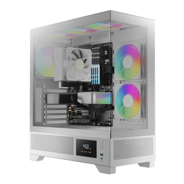 GABINETE GAMDIAS ATLAS M1 WH BLANCO ATX ARGB S/FUENTE CRISTAL GD-ATLAS M1 WH