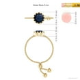 thumbnail image 4 of Angara Natural 1 Ct. Blue Sapphire Solitaire Ring in 14K Yellow Gold for Women (Ring Size: 12), 4 of 9