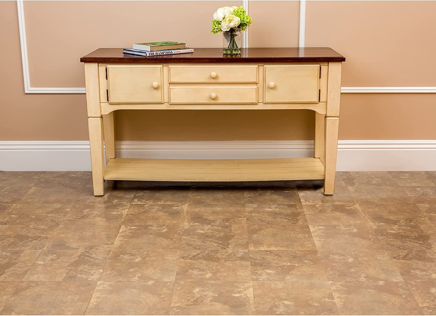 Ergode Nexus Light Slate Marble 12x12 Self Adhesive Vinyl Floor Tile - 20 Tiles/20 sq. ft.