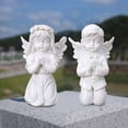 thumbnail image 4 of Iuhan 2Pcs Praying Cherub Statue, Angel Figurine Garden Decor, Kneeling Cherub Resin Sculpture for Indoor Outdoor Patio Porch Home Decor, 4 of 9