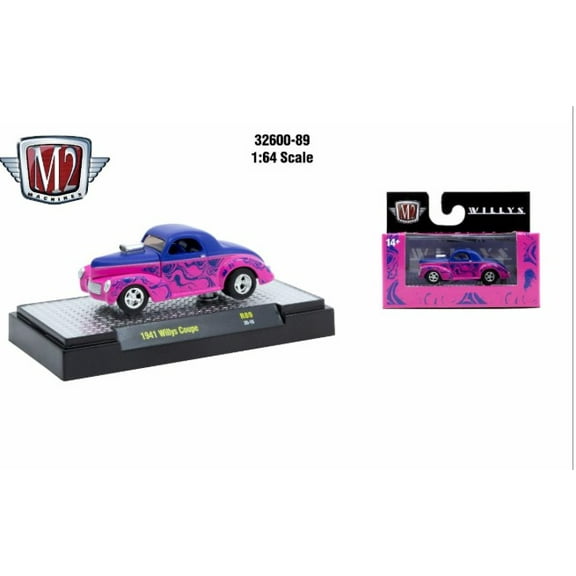 M2 Machines 1:64 Detroit Muscle R89 1941 Willys Coupe