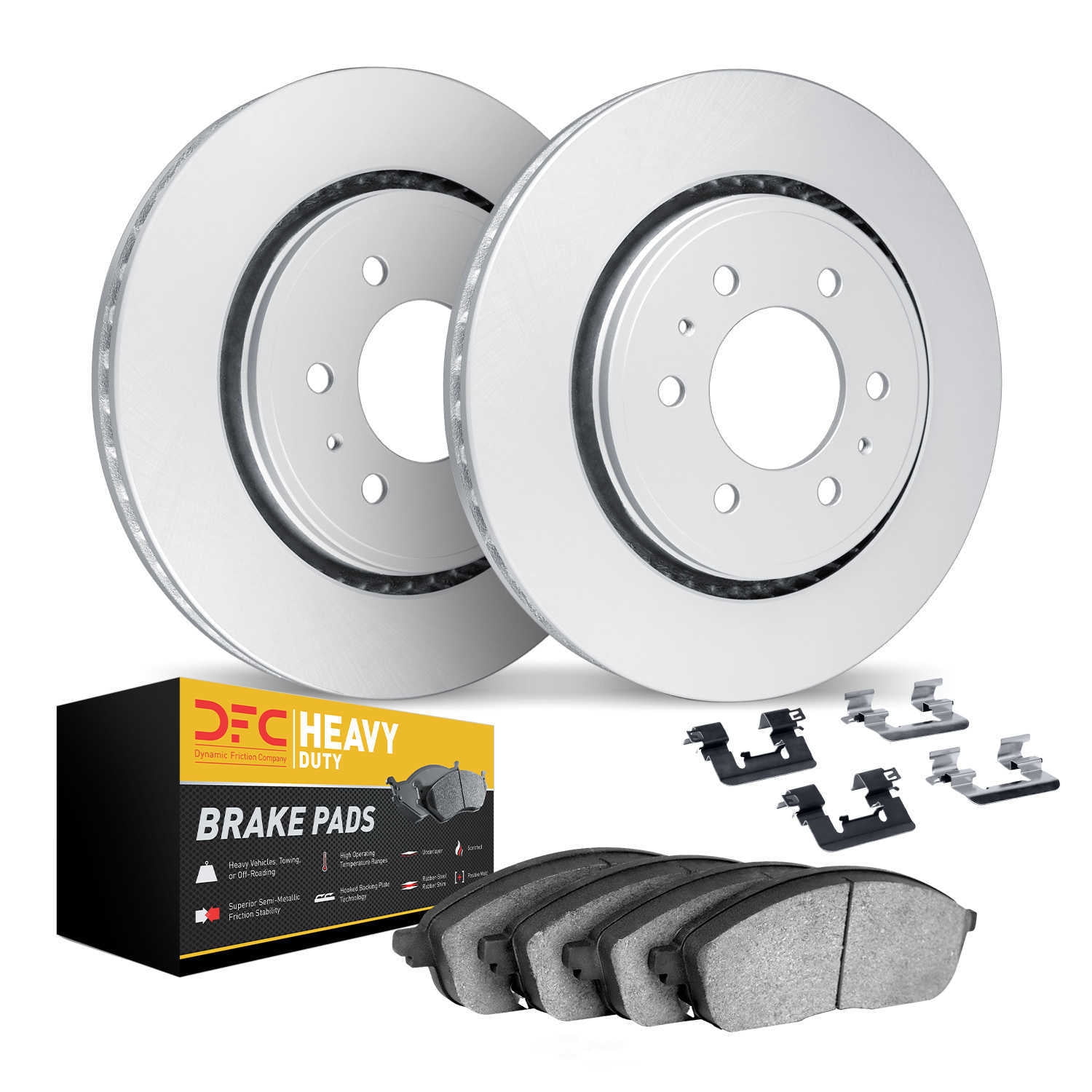 Dynamic Friction Company 4212-99207 DFC Geospec Rotors with Heavy Duty Brake Pads includes Hardware