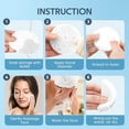 thumbnail image 3 of 50-Count Compressed Facial Sponge,  White Cellulose 100% Natural Cosmetic Spa Sponges for Facial Cleansing, Exfoliating Mask, Makeup Removal, 3 of 8