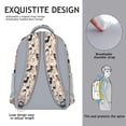 thumbnail image 5 of Dachshund and Flower Backpack for School,Cute School Bag,Schoolbag with Adjustable Shoulder Straps & Padded Back,15.3"x11"x6.7", 5 of 6