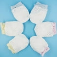 thumbnail image 5 of MINKUROW Pack of 6 Baby Mesh Gloves Cotton No Scratch Mittens for Unisex 3Colors/6-12Months, 5 of 7