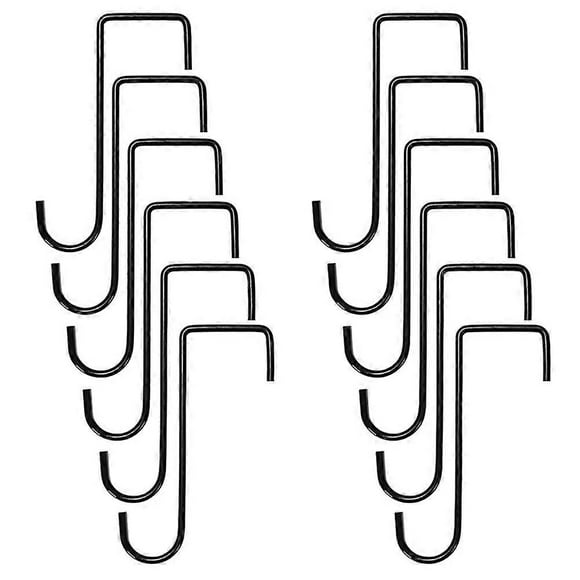 12PCS Plant Hooks Hangers Garden over Fence Hooks for Hanging Baskets, Wall Hanging Fence Hooks for