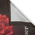 thumbnail image 3 of Ambesonne Skull Kitchen Curtains, Dia de Los Muertos, 55"x39", Plum Red Cream, 3 of 3