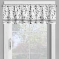 thumbnail image 2 of Ambesonne Ballet Window Valance, Stars and Hand-drawn Swirls, 54" X 18", Black and White, 2 of 5