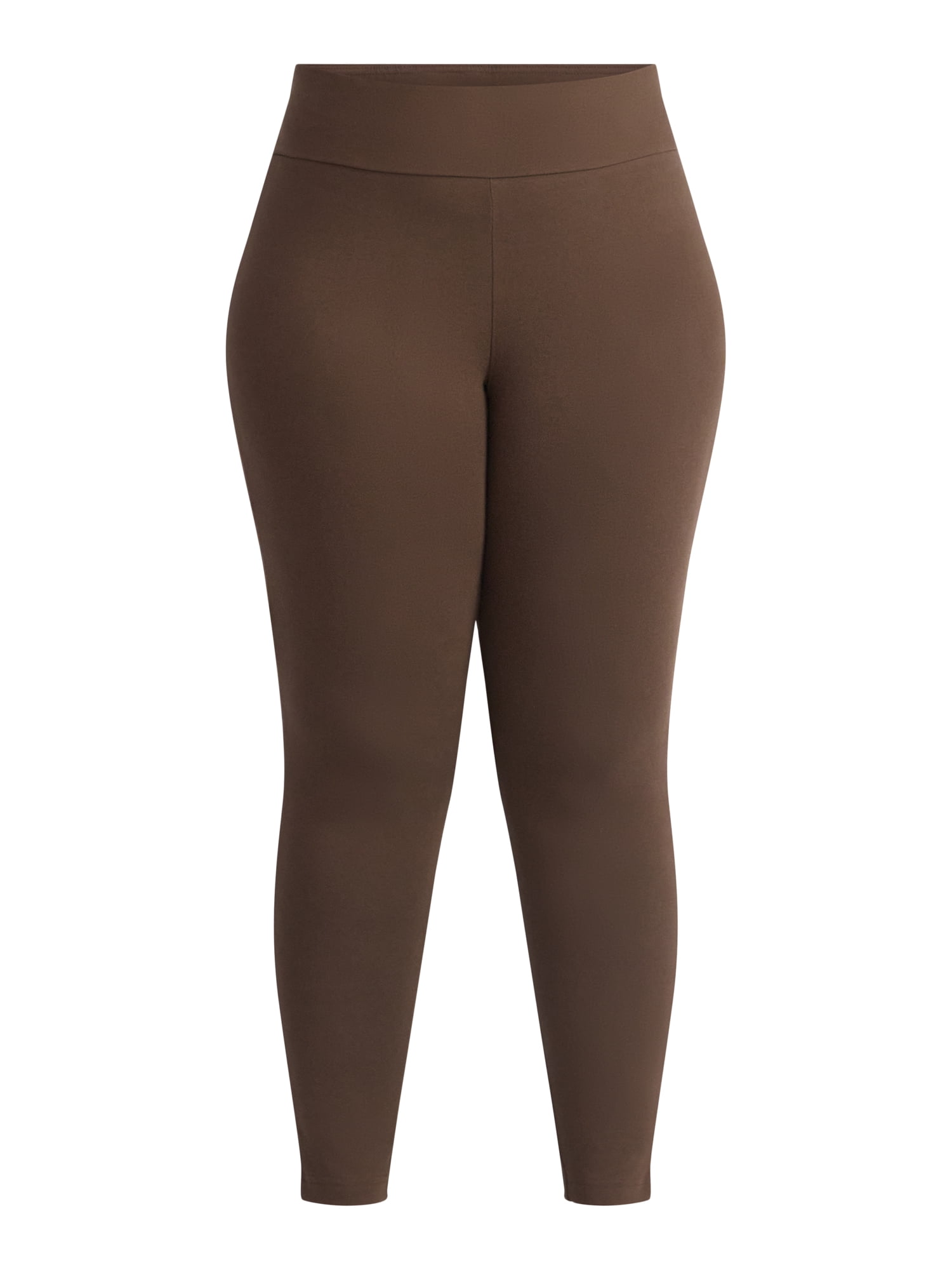 Terra & Sky Women's Plus High Waist Full Length Leggings, Sizes 0X-5X