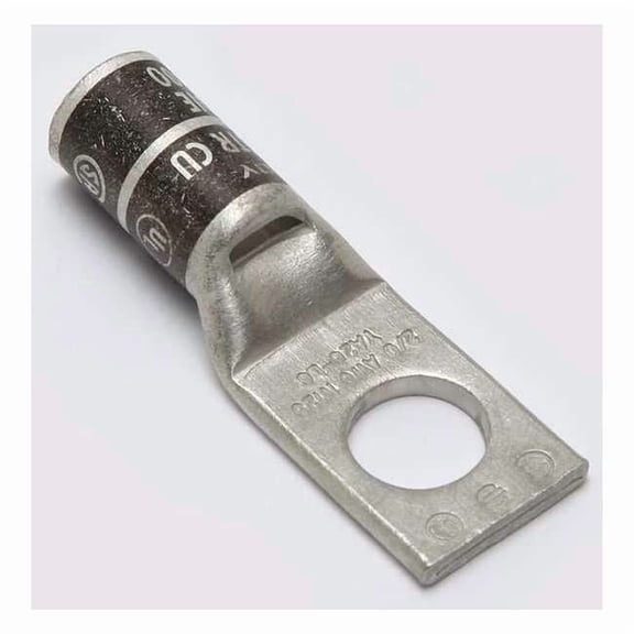 Burndy OneHoleLugCmprsnConn,STD,Brown,10 YA2CL2BOX