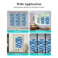 thumbnail image 6 of Window Privacy Film Coastal Waves Stained Glass Window Film Decorative Sun Block Window Cover Summer Beach Ocean Nautical Watercolor Window Clings Static Adhesive Sticker for Bathroom 35.4"x78.7", 6 of 6