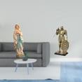 thumbnail image 2 of Estatua de caballero de resina, figura decorativa de escritorio, diseño sereno, ideal para regalar, para el hogar, la oficina o el jardín., 2 of 8