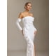 thumbnail image 3 of Vestido Bellabarnetten Nerlii Flower Maxi con hombros descubiertos, 3 of 7