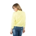 thumbnail image 6 of G-Style USA Women's 3/4 Sleeve Open Front Cropped Cardigan Sweater (S-XL), 6 of 7