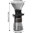 thumbnail image 2 of Pour Over Coffee Maker Reusable Dripper Filter Set for Home Brewing, Translucent Black, 1-Pack, 2 of 6