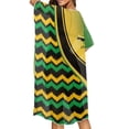 thumbnail image 4 of HELLHERO Jamaican Flag Print Beach Kimono Cover-Up - Lightweight Loose Swimwear Cover for Tropical Vacations, Poolside & Beach Parties, 4 of 6