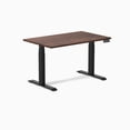 thumbnail image 1 of Desky Dual Softwood Sit Stand Desk - American Rustic Pine / 48 x 30 Inches / Matte Black, 1 of 10