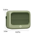 thumbnail image 3 of Qocolhg Portable Electric Space Heater with Thermostat, 600W Heater Fan, Heat Up 100 Square Feet for Office Bedroom Home Room Desk Indoor Use, Christmas Birthday Gifts, Green, 3 of 8