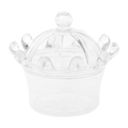 

Romantic Transparent Crown Sharped Plastic Candy Box For Wedding Birthday Party