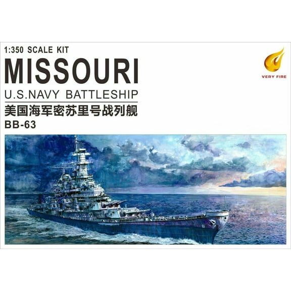 Very Fire VF350909 1/350 USS Navy Battleship BB-63 Missouri ship model kit