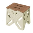 thumbnail image 2 of Plastic Folding Step Stool for Kids and Adults | Heavy Duty Non-Slip Portable Stool for Home Kitchen Camping Outdoor Use | Compact Foldable Stool with Handle for Reaching High Shelves And, 2 of 6