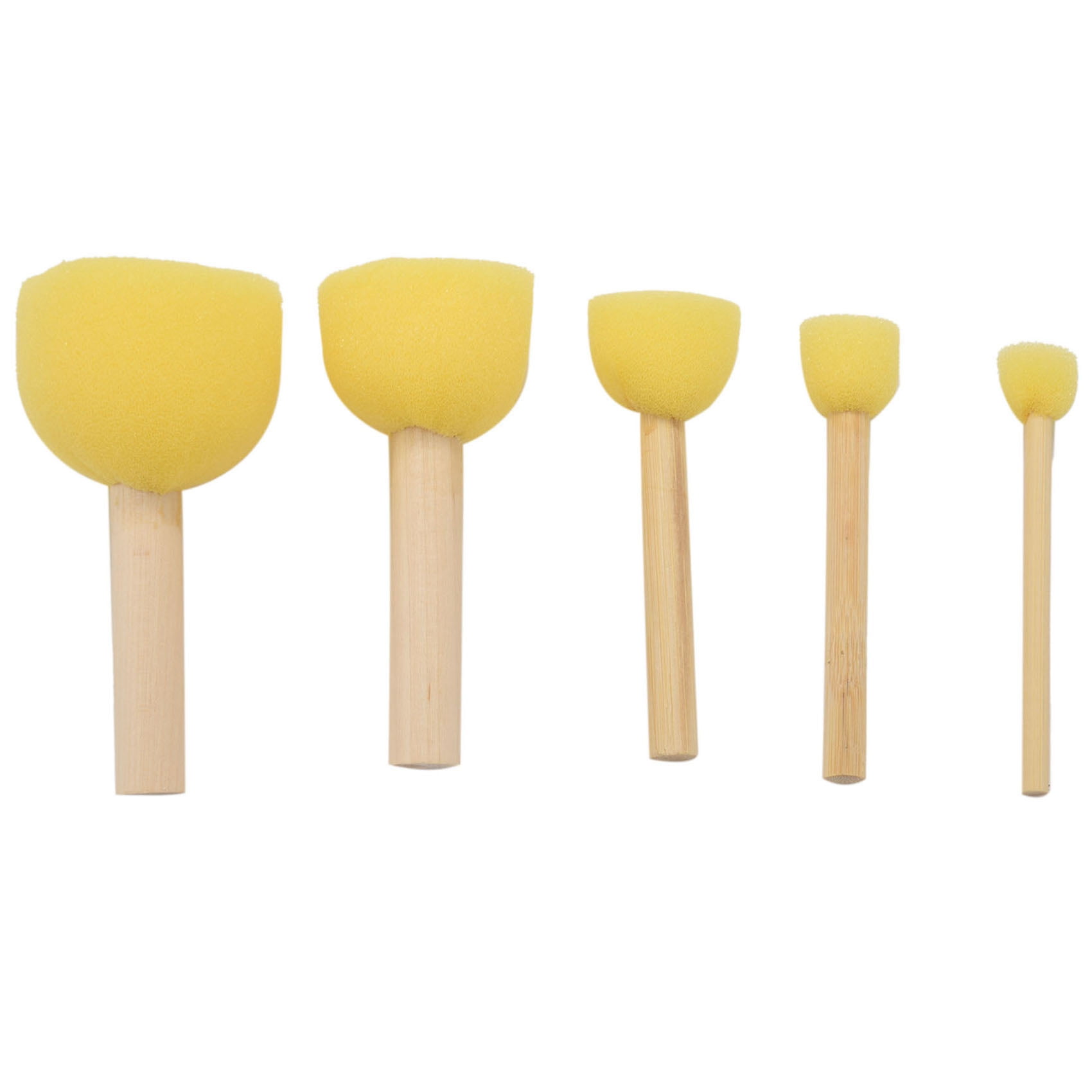 Pack of 30 Round Foam Sponge Paint Brush Set Stencil Brush Value Pack