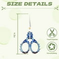 thumbnail image 2 of FACEGA 4Pcs Scissors All Purpose,Pointed 4.5" Office Scissors,Relief Pattern Sewing Scissors for Fabric Cutting,Multcolor2, 2 of 7