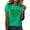 Green, variant on Aayomet St Patrick's Day Womens Shirts Womens Tops Casual V Neck Ruffle Sleeve T Shirts Loose Fit Peplum Tops,Black XXL