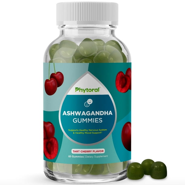 Ashwagandha Gummies for Stress Relief, Deep Sleep, Energy & Focus
