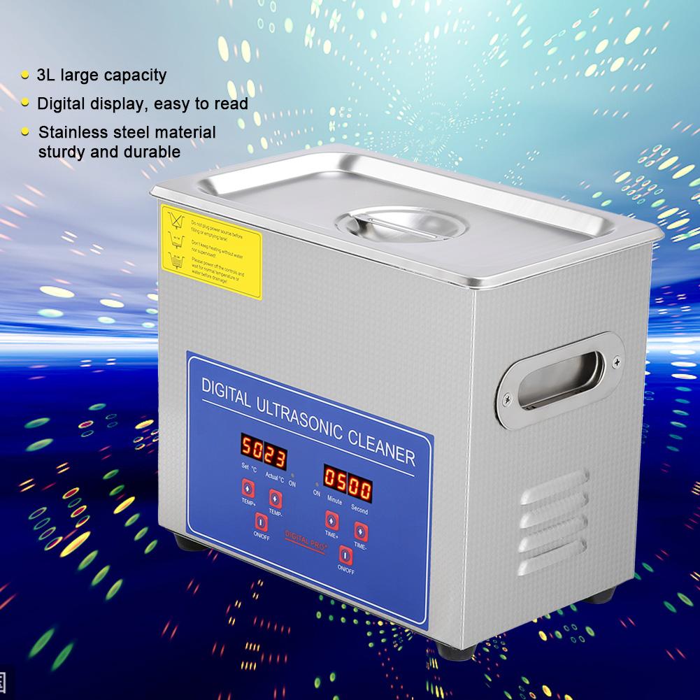 1.3 Litre Digital Ultrasonic Cleaner Tank with Heated Bath 220V