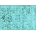 thumbnail image 1 of Ahgly Company Indoor Rectangle Abstract Light Blue Contemporary Area Rugs, 4' x 6', 1 of 4