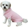 Velour Zip-Up Hooded Sweatshirt for Dogs, Pink
