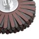 thumbnail image 3 of Rueda de solapa de tela abrasiva Estrella de lijado Vástago de 1/4 de pulgada para tallado de raíces de carpintería Pulido de muebles Grano 400, 3 of 4