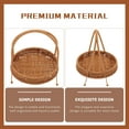 thumbnail image 3 of UPOUART Woven Rattan Tray Basket and Dessert Display, Wicker Storage Organizer for Kitchen and Home Use, 3 of 8