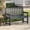 Grey, variant on BouPower 48 Inch Poly Lumber Outdoor Bench for 2, Weather Resistant Patio Garden Bench with Slatted Back and Seat, 800 Lb Capacity Porch Bench for Lawn, Backyard, Front Porch, Deck