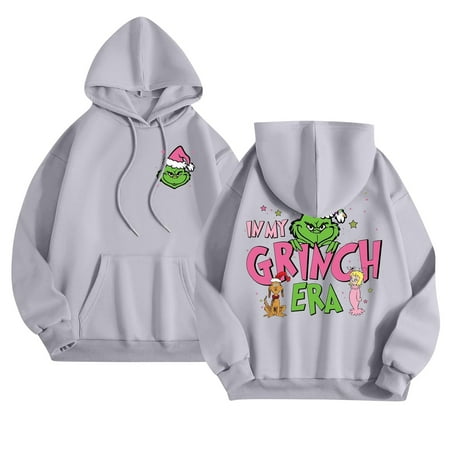 

Women S Grinch Christmas Print Fashion Long Sleeve Shirt Round Neck 2024 New Casual Creative Grinch Pullover Top Women New Autumn And Winter Grinch Chrimas Shirt