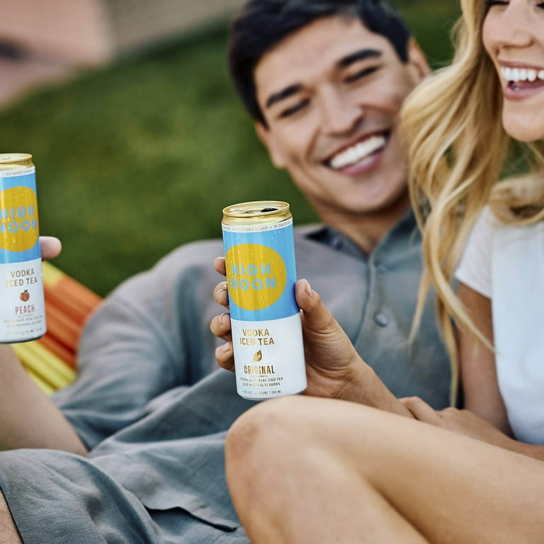 High Noon Vodka Iced Tea, Variety Pack, 8 Pack, 12 fl oz Cans, 4.5